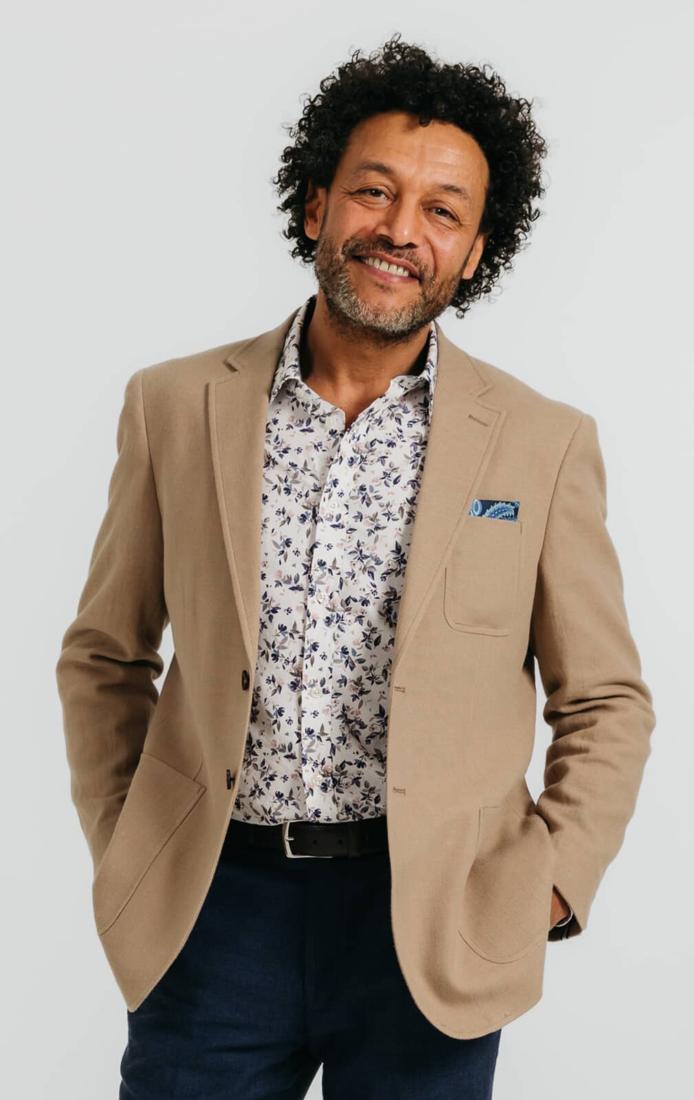 Tan Linen Twill Jacket primary image