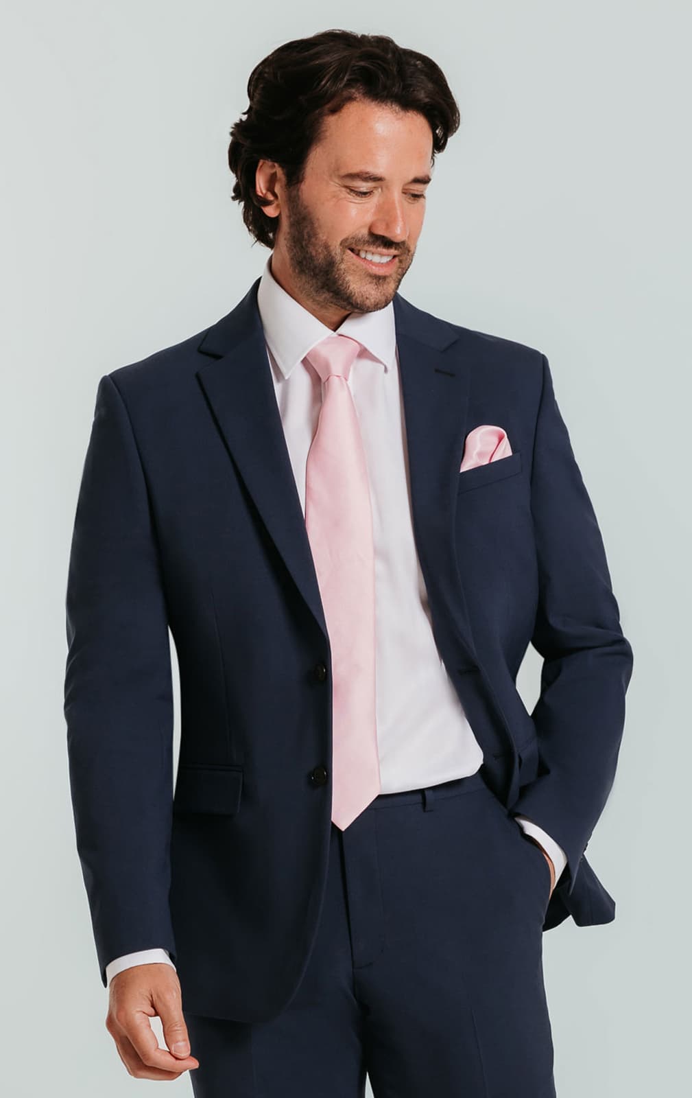 Dobell Mid Blue Suit Jacket primary image