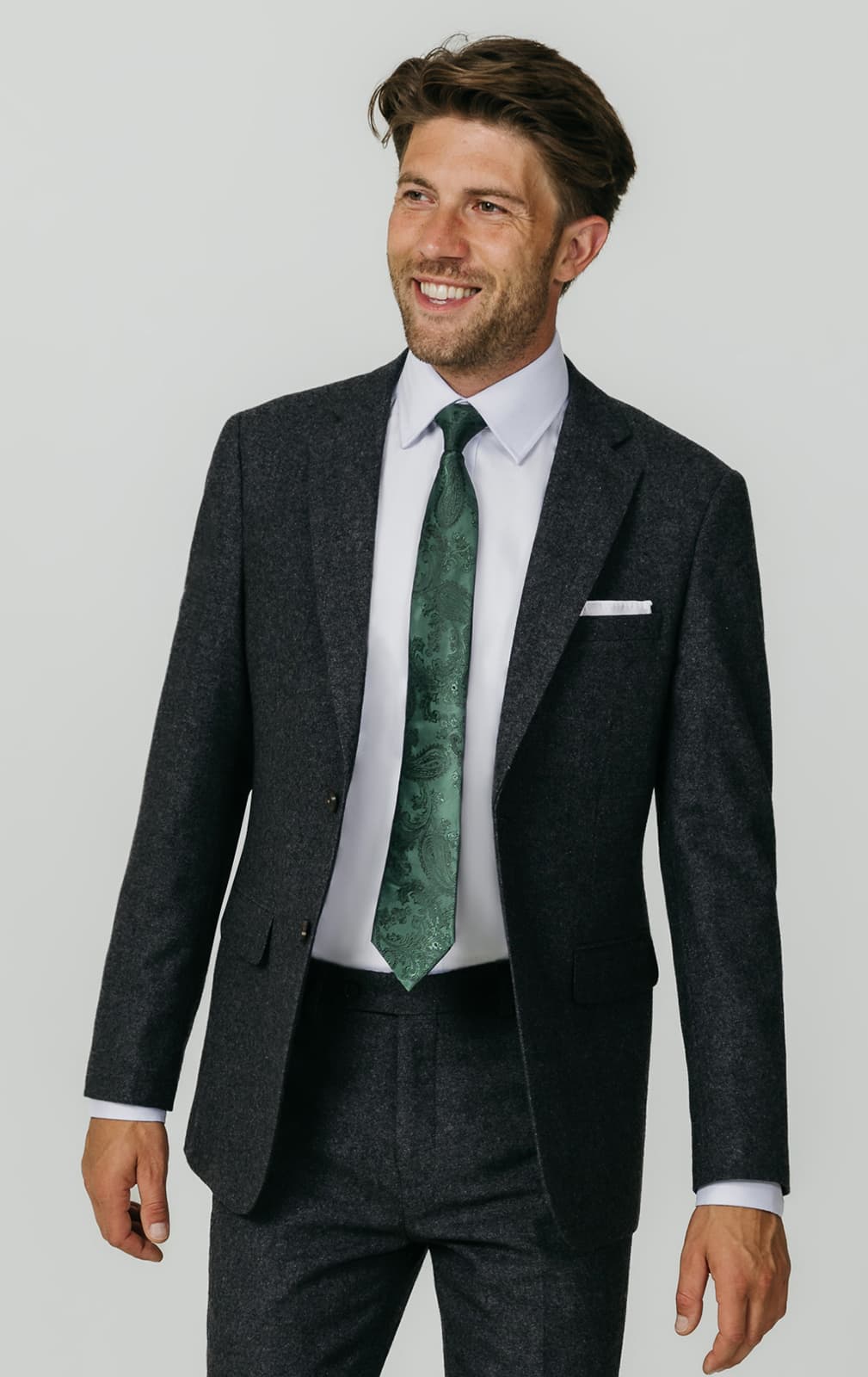 Dobell Grey Donegal Tweed Jacket primary image