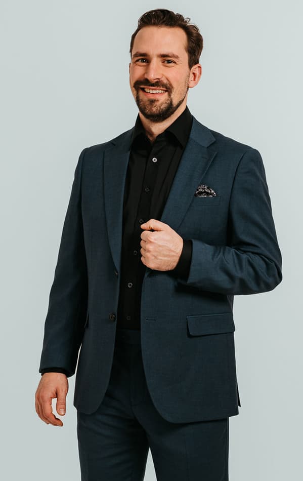 Dobell Teal Suit Jacket primary image