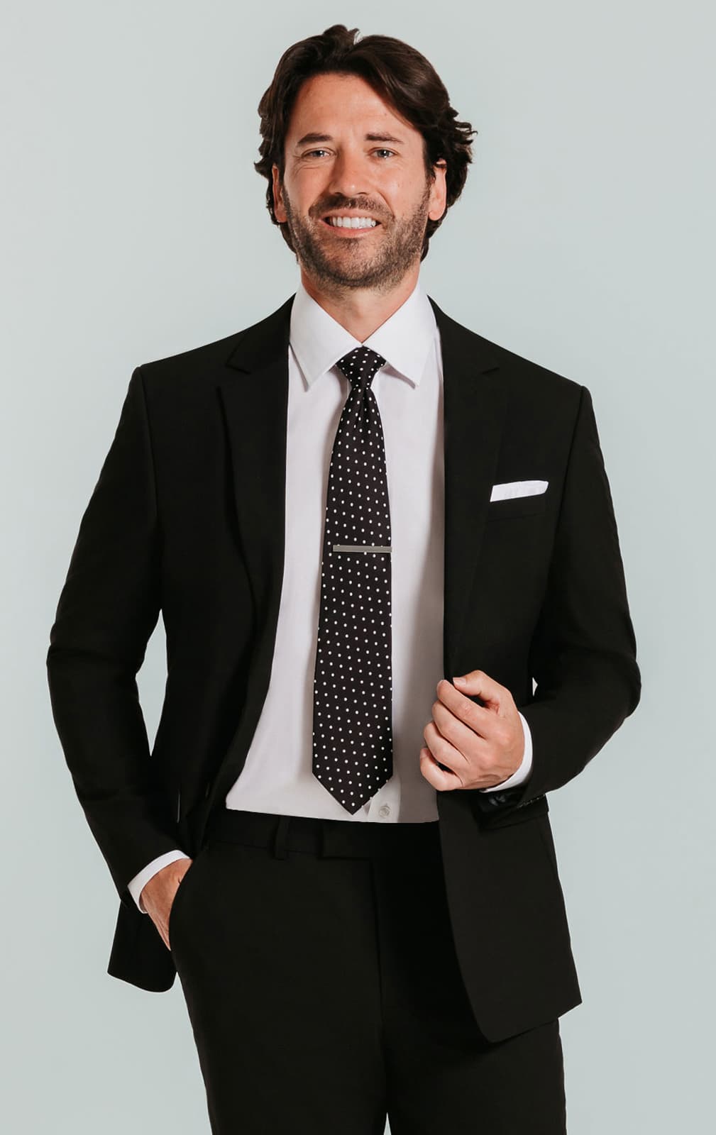 Dobell Black Slim Fit Suit Jacket primary image