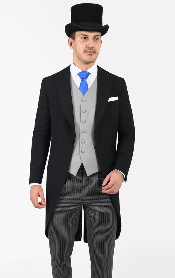 2 Piece Wool Morning Suit, Top Hat, Waistcoat, Dress Shirt primary image