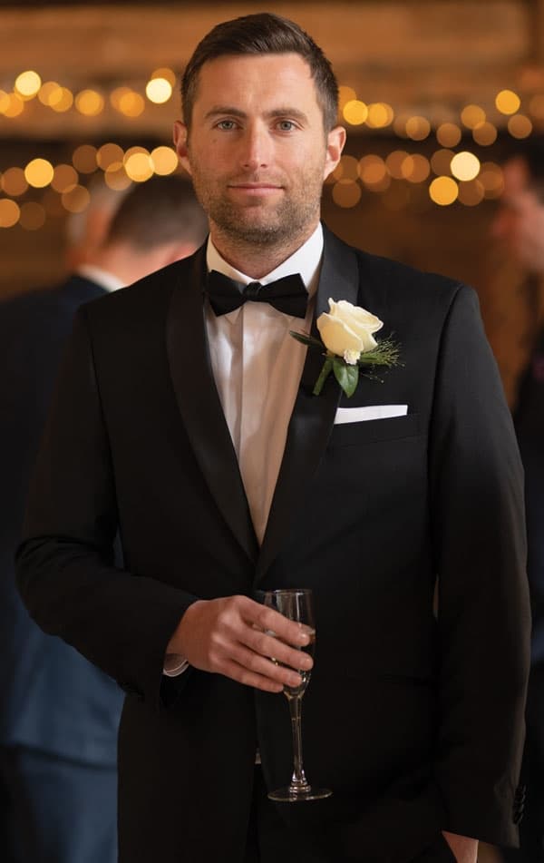 Black 2 Piece Tuxedo, Dress Shirt, Bow Tie primary image