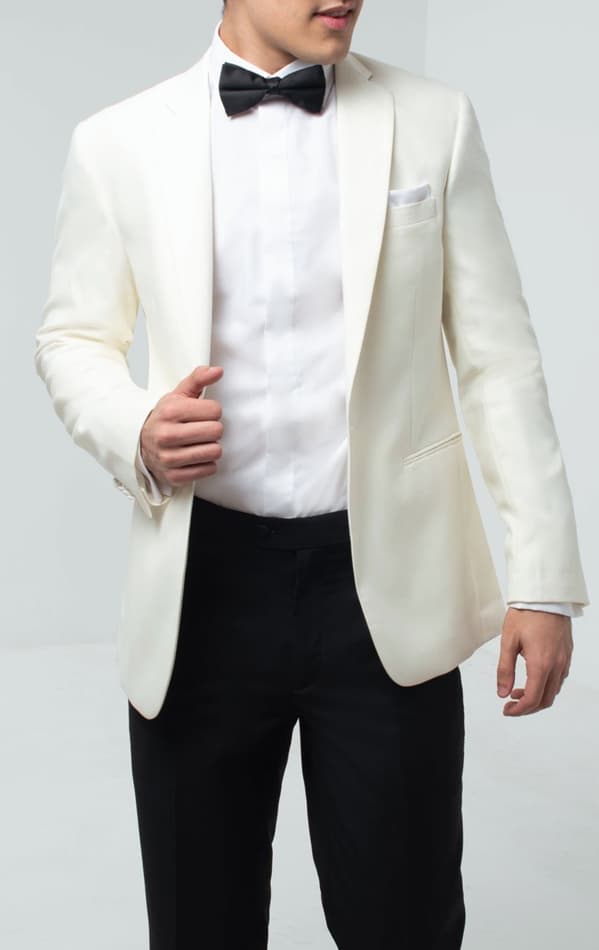 Dobell White Notch Lapel Tuxedo primary image
