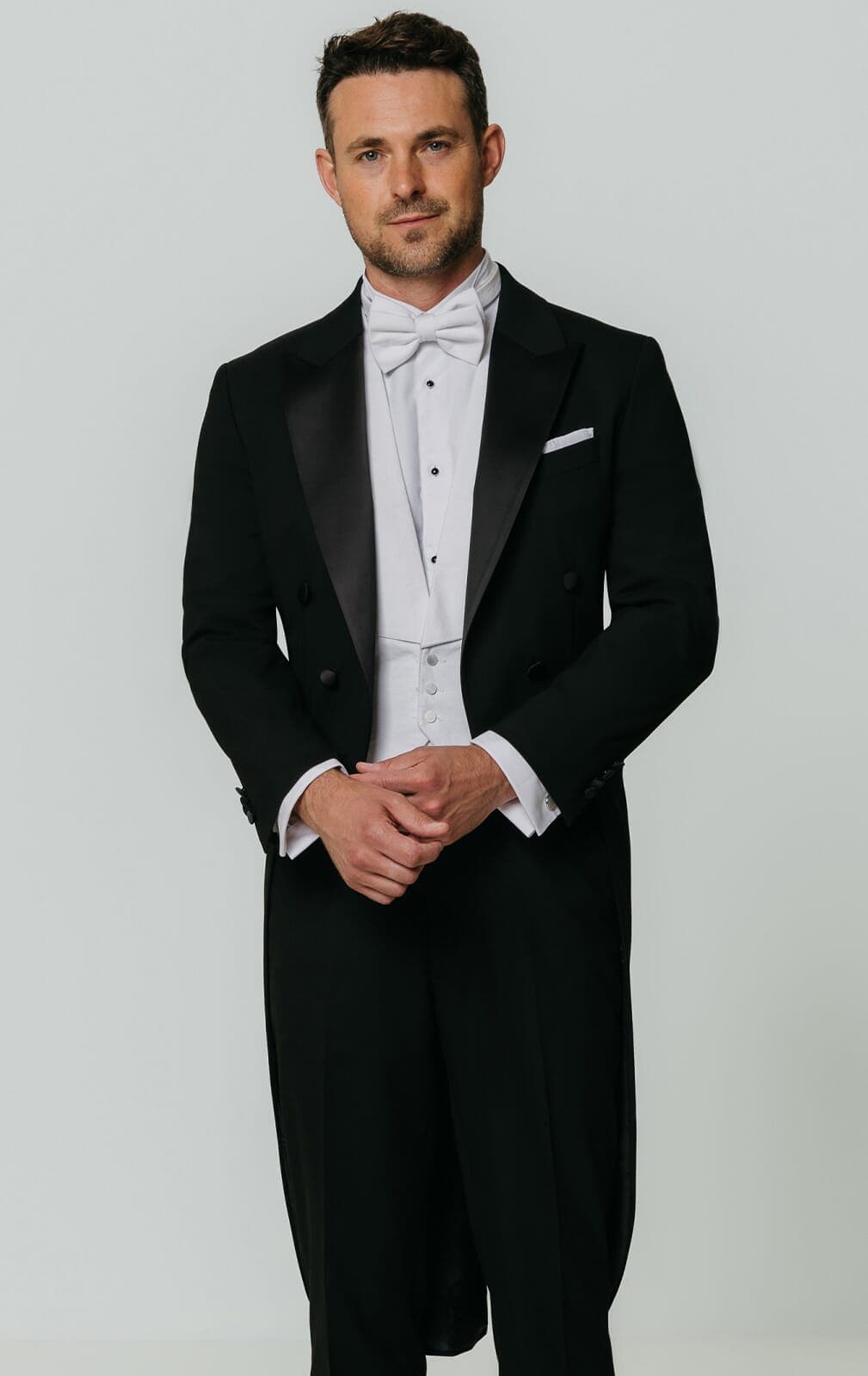Dobell White Tie 2 Piece Suit primary image