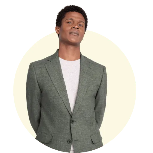 Tweed suit for casual elegance