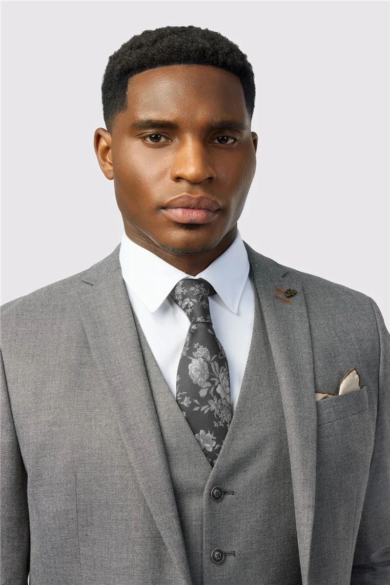 Antique Rogue Slim Fit Blake Grey Texture Stretch Jacket thumbnail 5