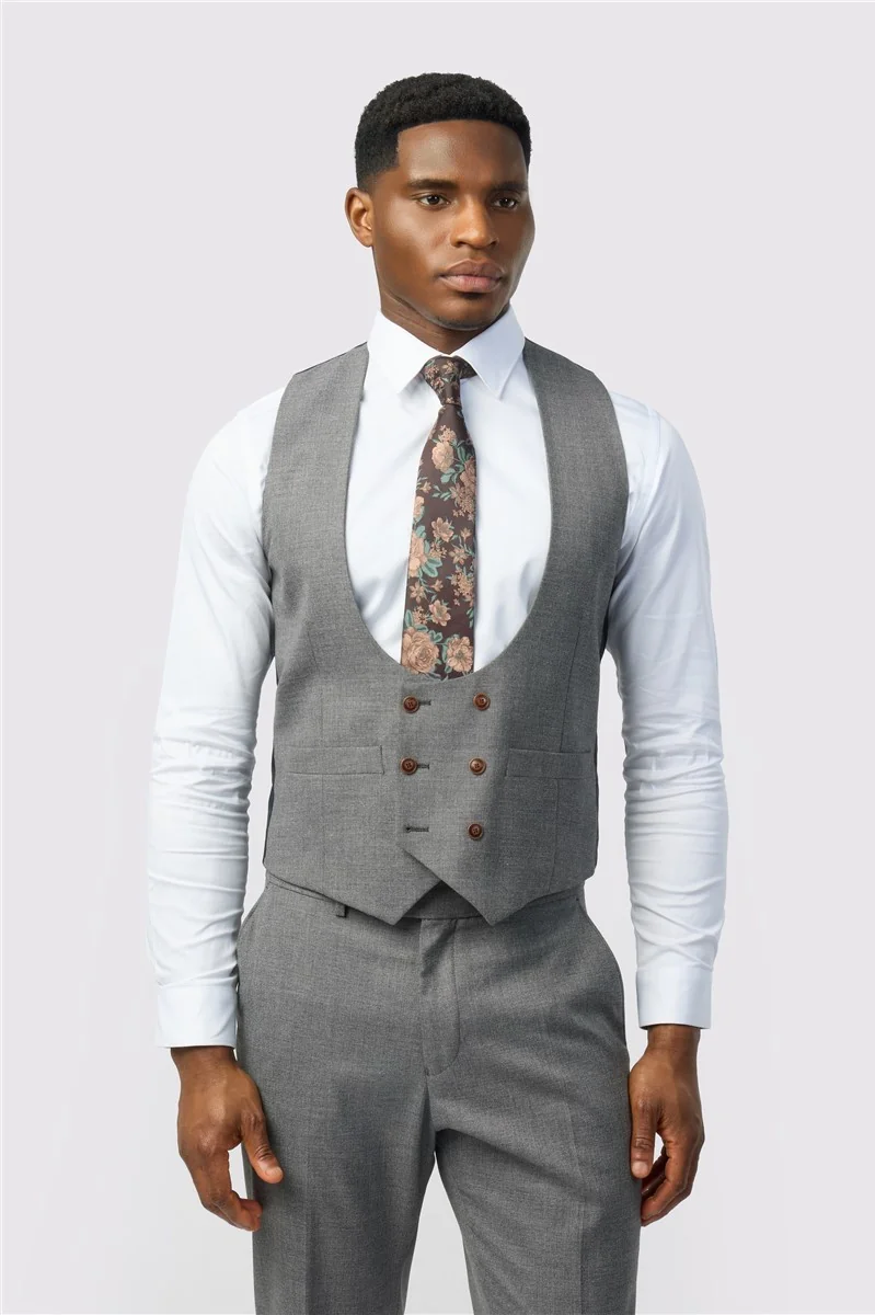 Antique Rogue Slim Fit Blake Grey Texture Stretch Jacket thumbnail 10