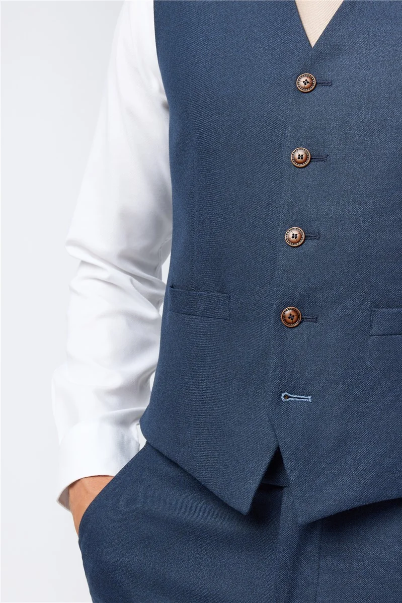 Antique Rogue Slim Fit Blake Navy Texture Stretch Jacket thumbnail 10