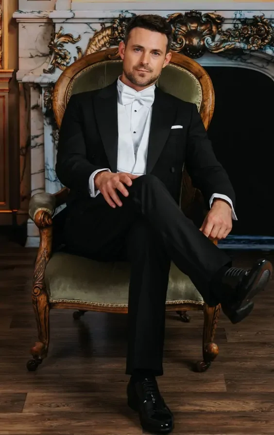 100% Wool White Tie Jacket thumbnail 3