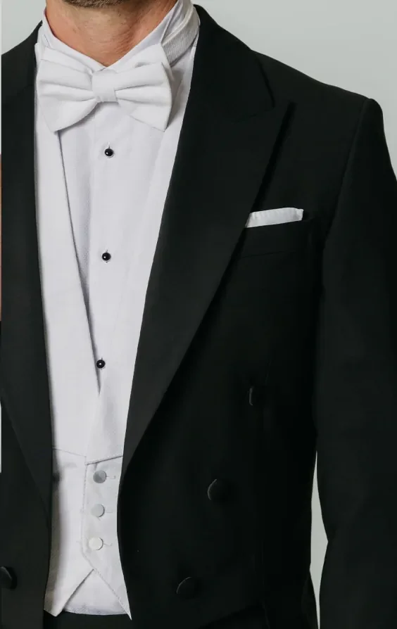 100% Wool White Tie Jacket thumbnail 5