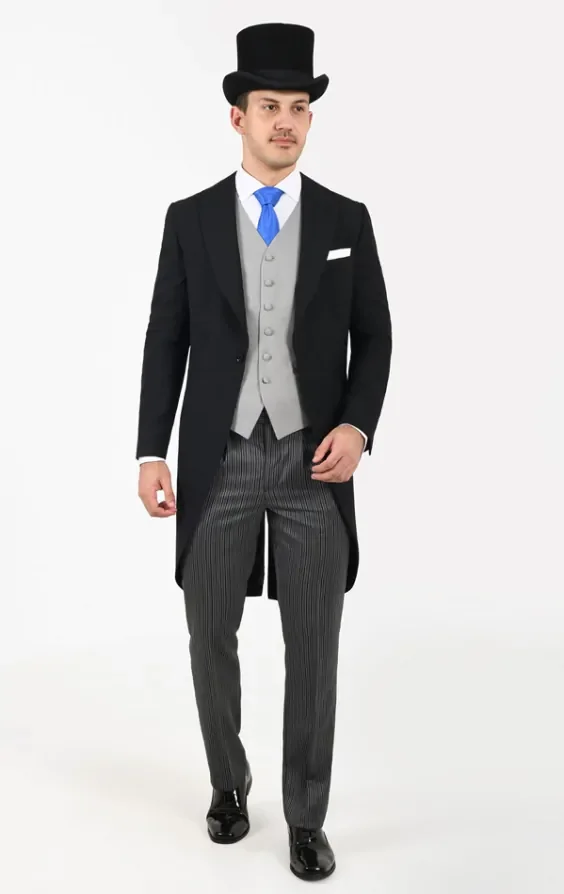 2 Piece Wool Morning Suit, Top Hat, Waistcoat, Dress Shirt thumbnail 3