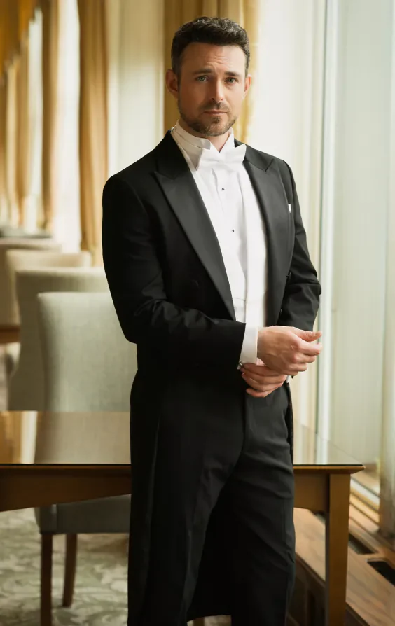 2 Piece Wool White Tie, Dress Shirt, Waistcoat & Bow Tie thumbnail 2