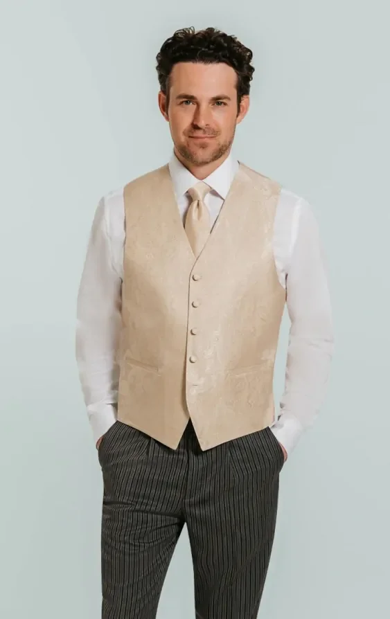 Aspen Gold Paisley Waistcoat thumbnail 2