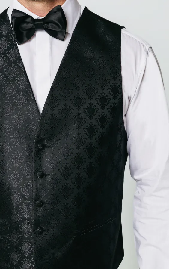 Black Da Vinci Waistcoat thumbnail 3