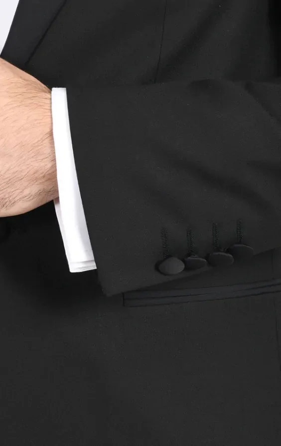 Black Dinner Jacket with Shawl Lapel thumbnail 4