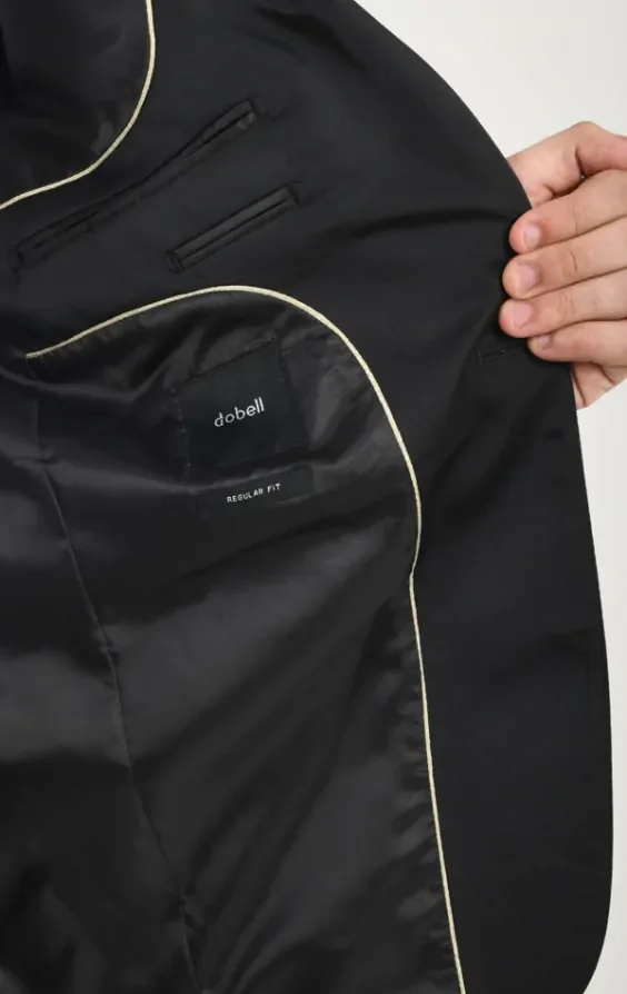 Black Dinner Jacket with Shawl Lapel thumbnail 6