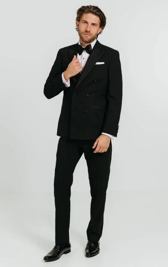 Black Double Breasted Tuxedo thumbnail 3