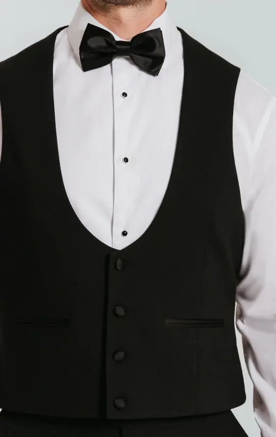 Black Horseshoe Tuxedo Waistcoat thumbnail 3
