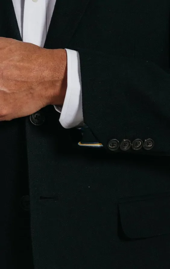 Black Linen Twill Suit Jacket thumbnail 4