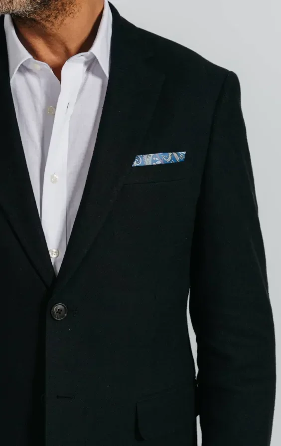 Black Linen Twill Suit Jacket thumbnail 5