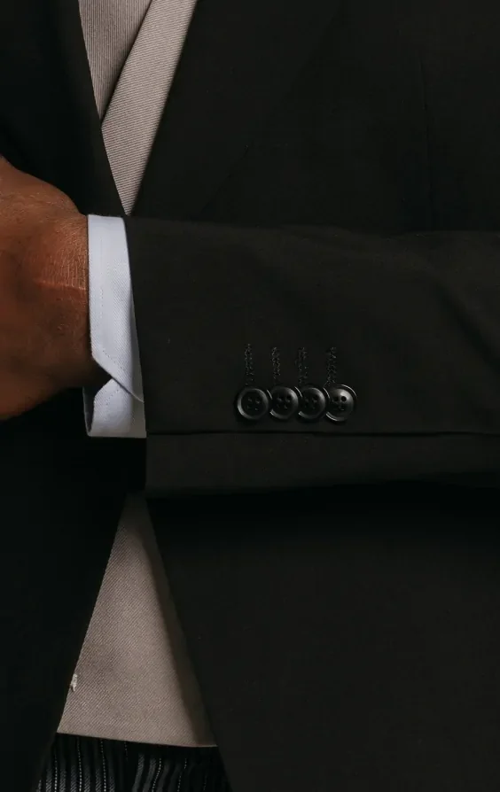 Black Slim Fit Morning Suit Tailcoat thumbnail 4