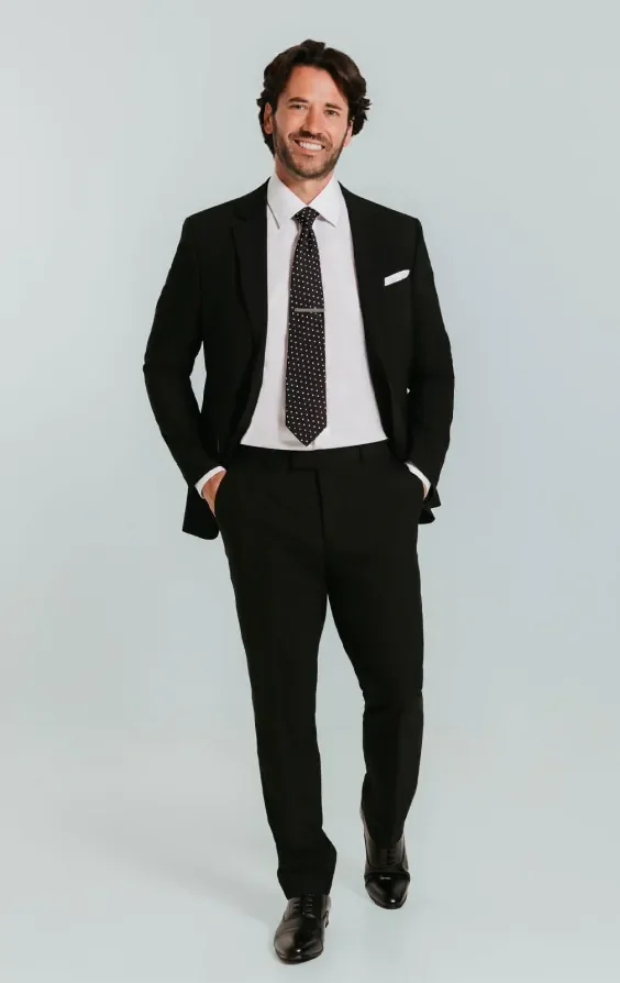 Black Slim Fit Suit thumbnail 3