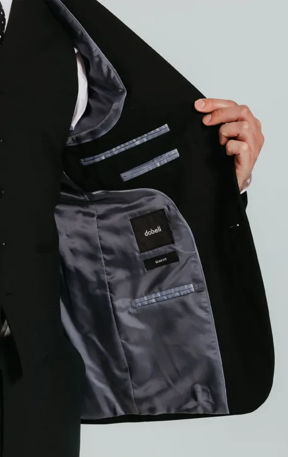 Black Slim Fit Suit thumbnail 7