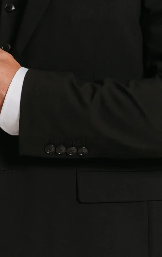 Black Slim Fit Suit Jacket thumbnail 4