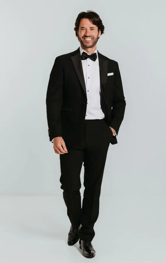 Black Tuxedo with Notch Lapel thumbnail 3