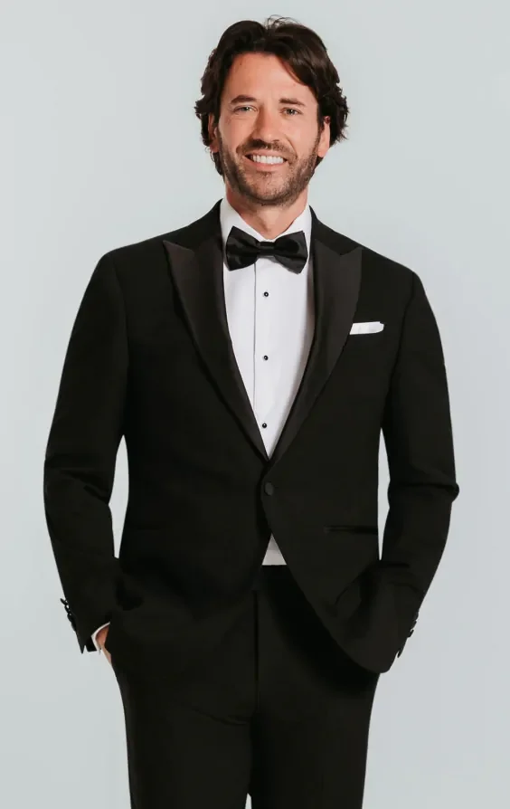 Black Tuxedo with Peak Lapel thumbnail 2