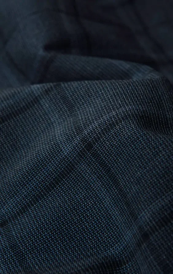 Blue Bold Windowpane Check Suit Jacket thumbnail 8