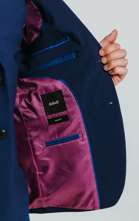 Blue Slim Suit thumbnail 7