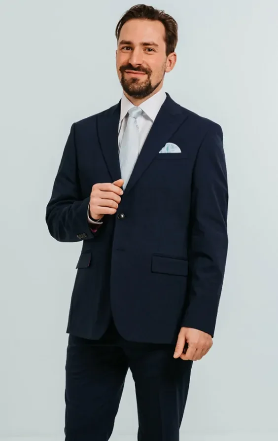 Blue Suit with Peak Lapel thumbnail 2