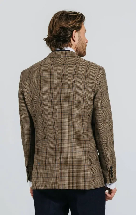 Brown Bold Check Jacket thumbnail 4