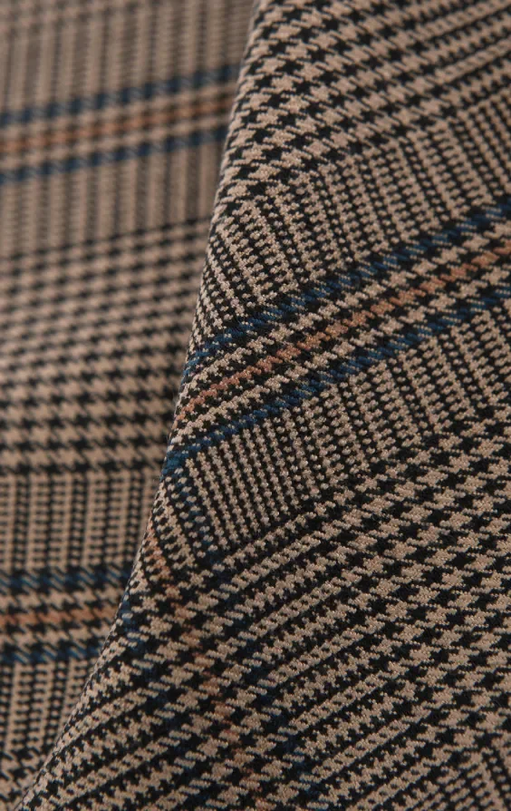 Brown Bold Check Waistcoat thumbnail 6
