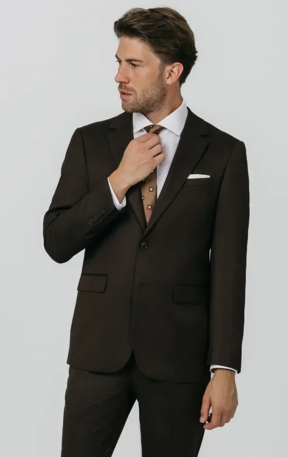 Brown Twill Suit thumbnail 2
