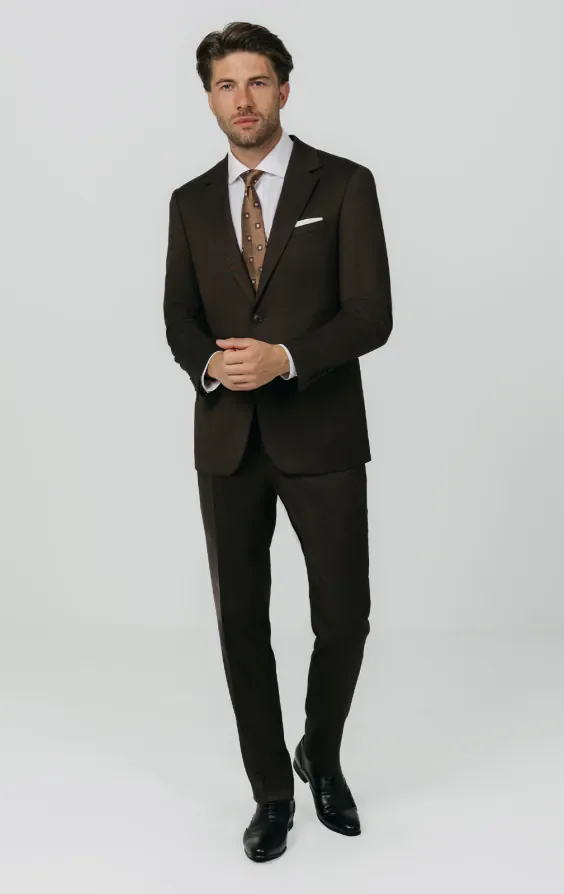 Brown Twill Suit thumbnail 3