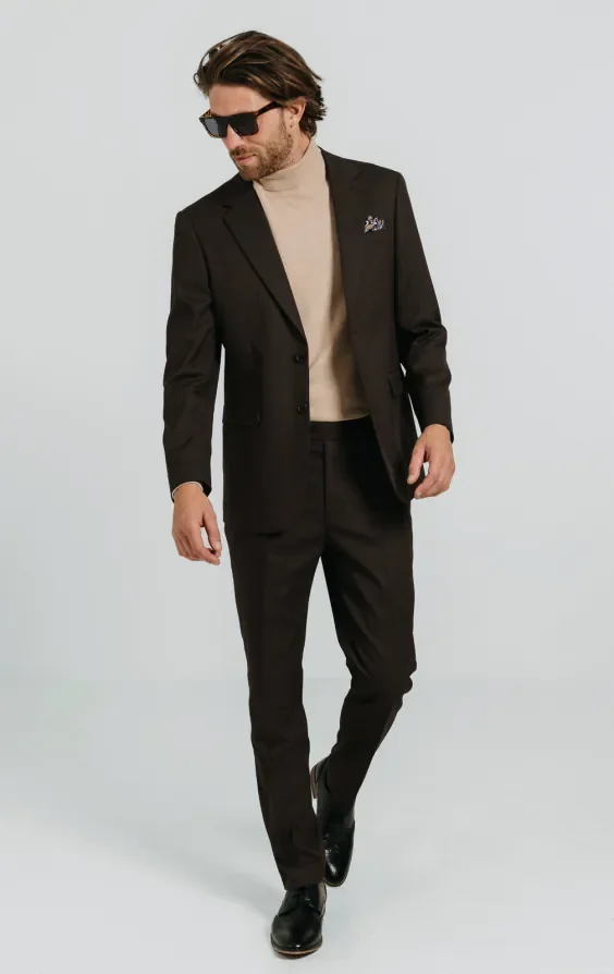 Brown Twill Suit thumbnail 4