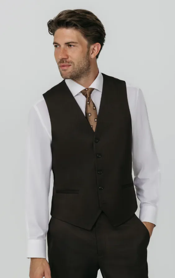 Brown Twill Waistcoat thumbnail 2