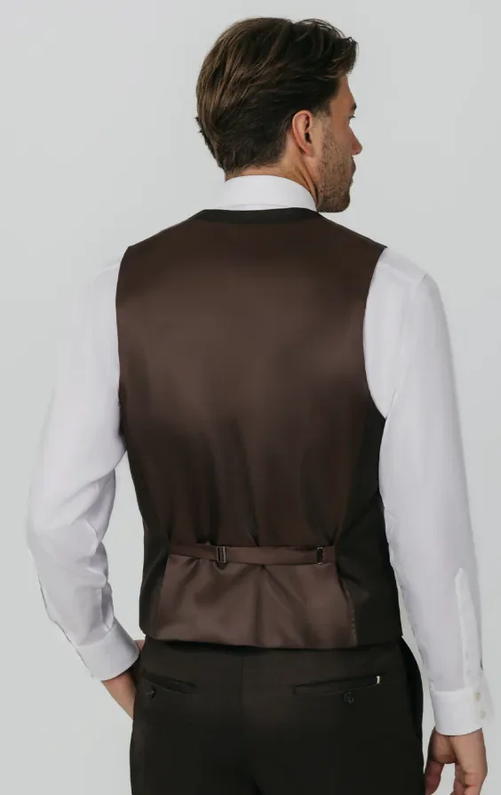 Brown Twill Waistcoat thumbnail 4
