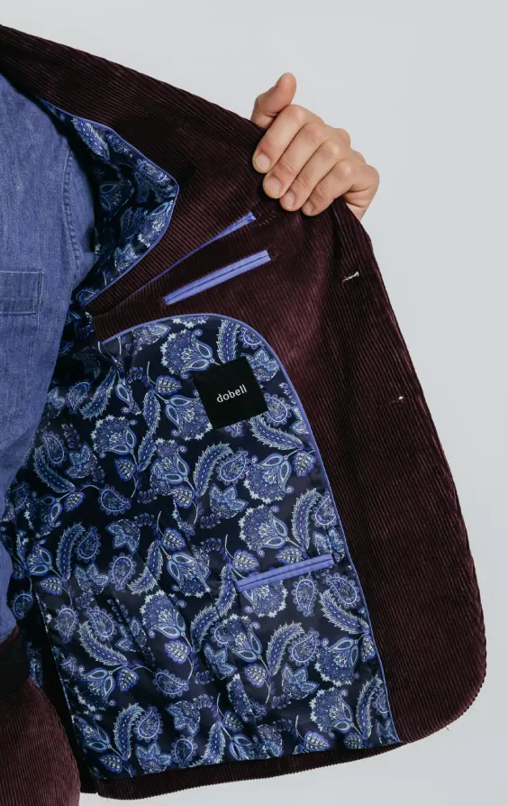 Burgundy Corduroy Jacket thumbnail 6