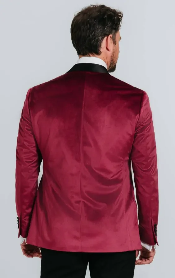 Burgundy Velvet Jacket thumbnail 3