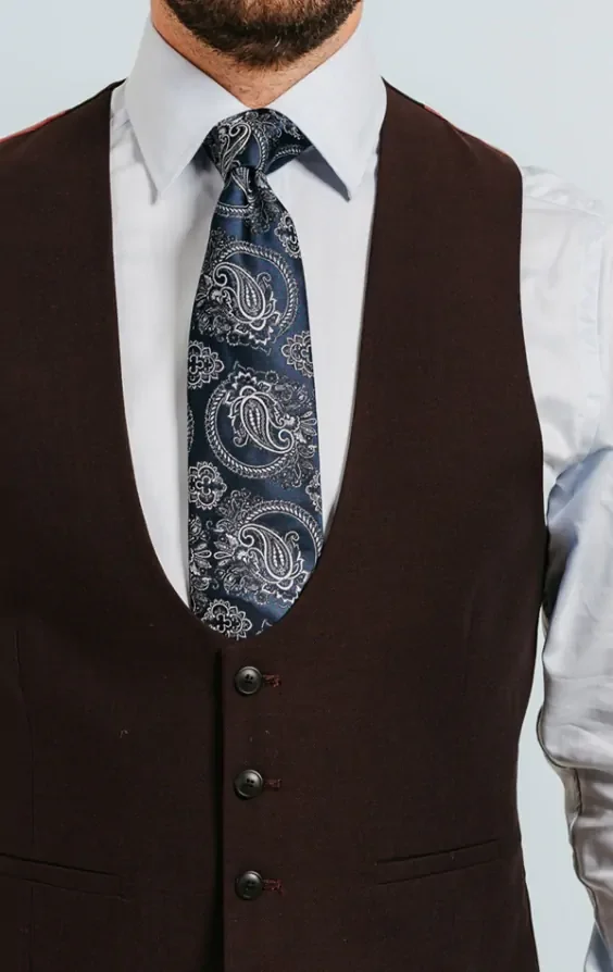 Burgundy Waistcoat thumbnail 3