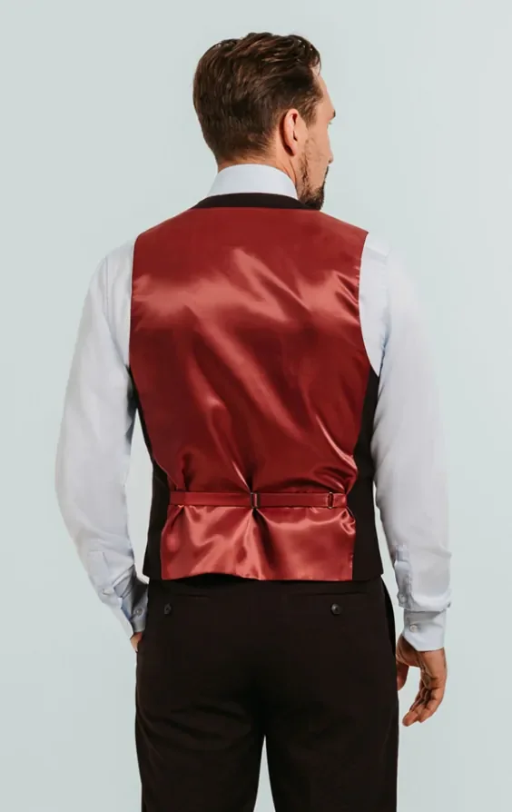 Burgundy Waistcoat thumbnail 4