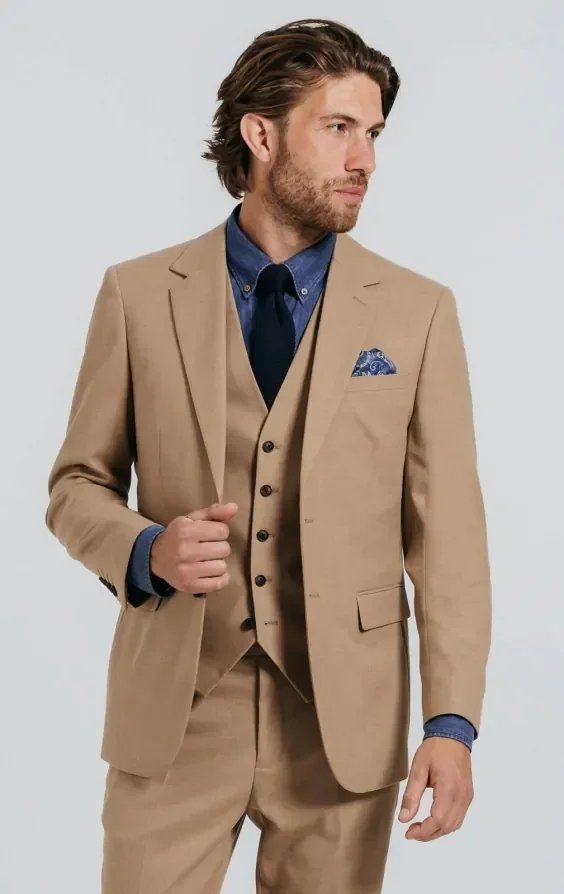 Camel Twill 3 Piece Suit thumbnail 2
