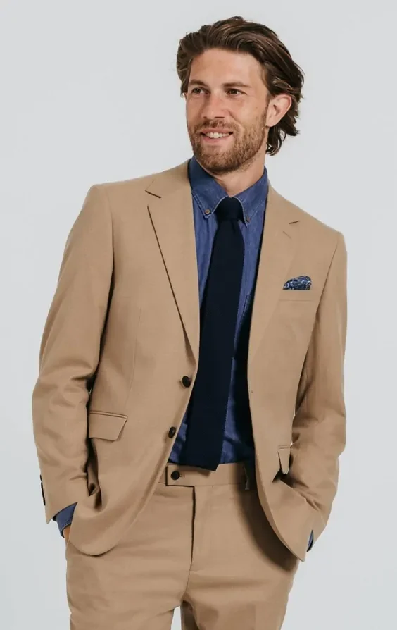 Camel Twill Suit thumbnail 2