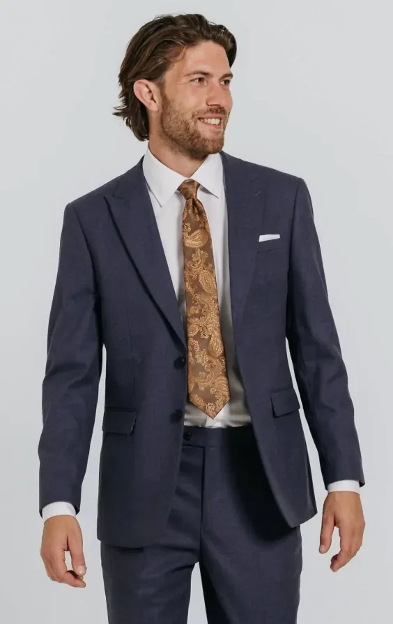 Dark Blue Twill Suit Jacket thumbnail 2