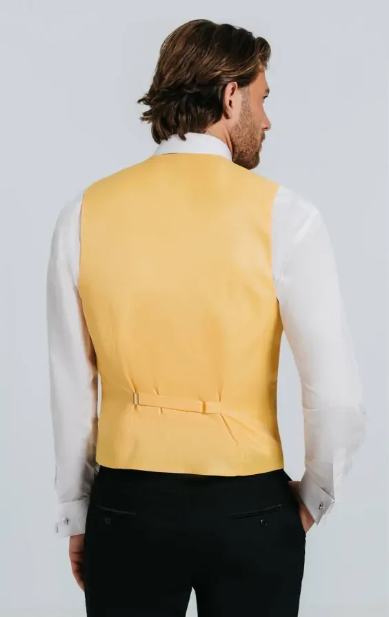 Dark Gold Dupion Waistcoat thumbnail 4