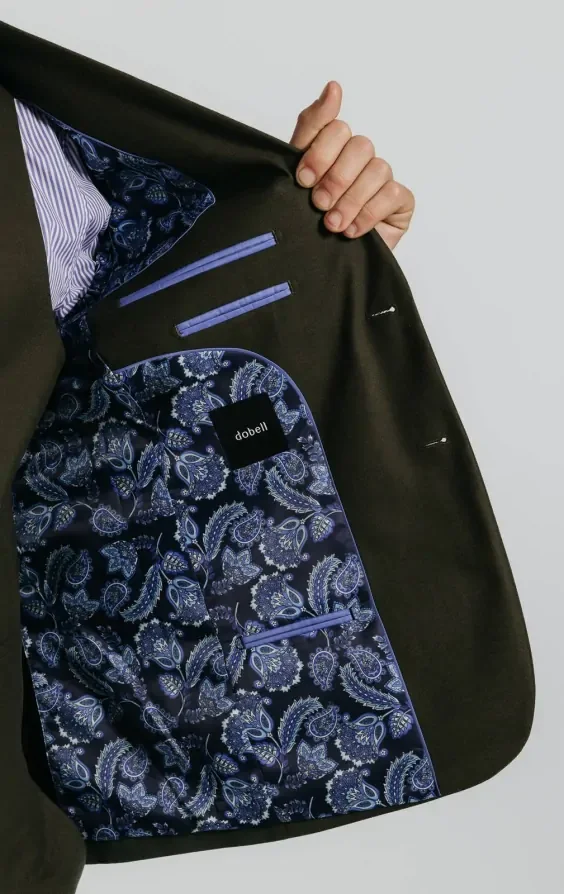 Dark Green Twill 3 Piece Suit thumbnail 7